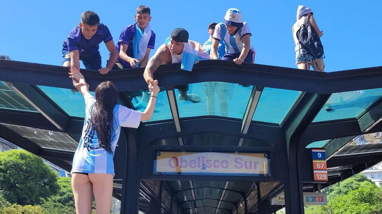 Festejos Argentina Campeón del Mundo