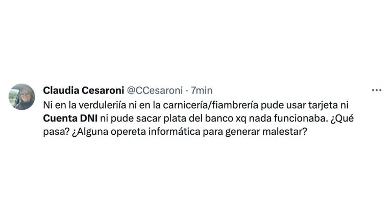 Denuncian problemas para operar con Cuenta DNI, BNA+ y algunas tarjetas de débito