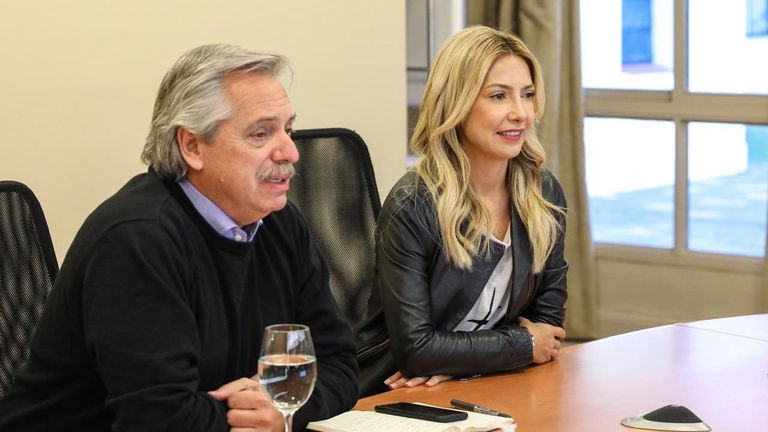 Alberto Fernández y Fabiola Yáñez