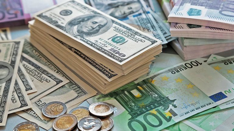 Euro y dólar
