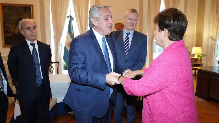 Alberto Fernández y Kristalina Georgieva