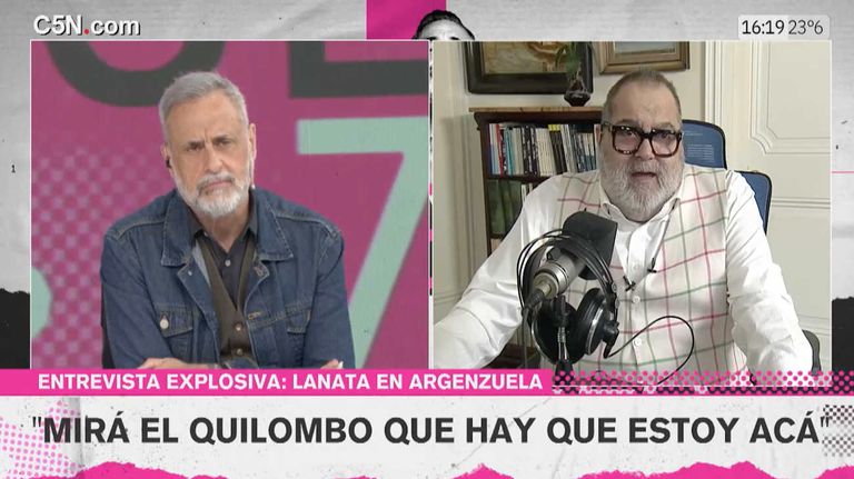 Lanata con Rial entrevista en C5N 20231026