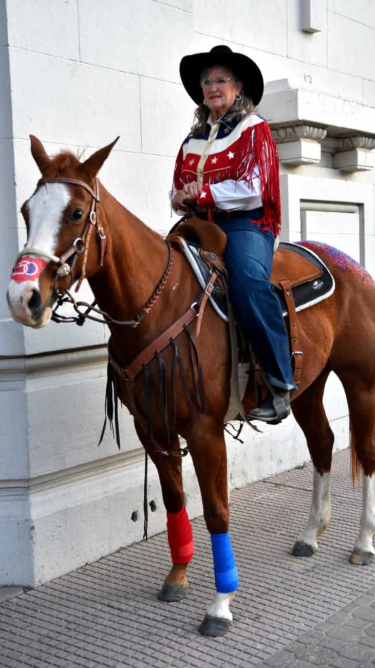 Rodeo organizado por la Embajada de USA, en La Rural