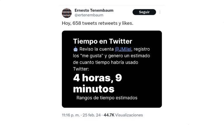 Tweets de Javier Milei