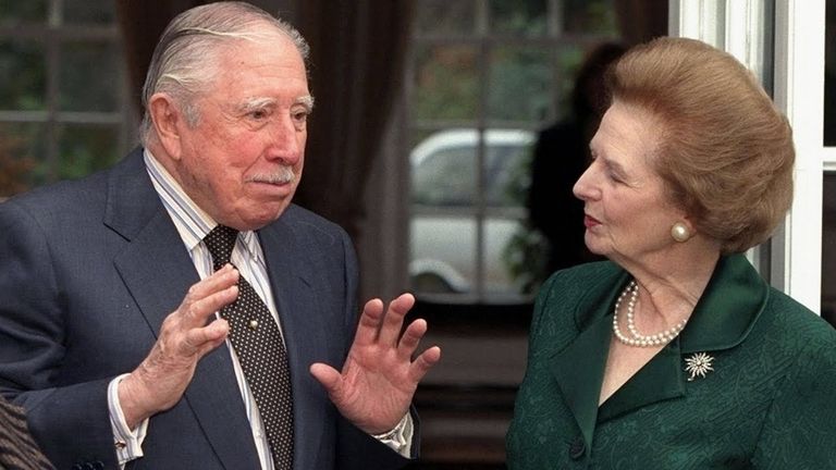 Augusto Pinochet y Margaret Thatcher