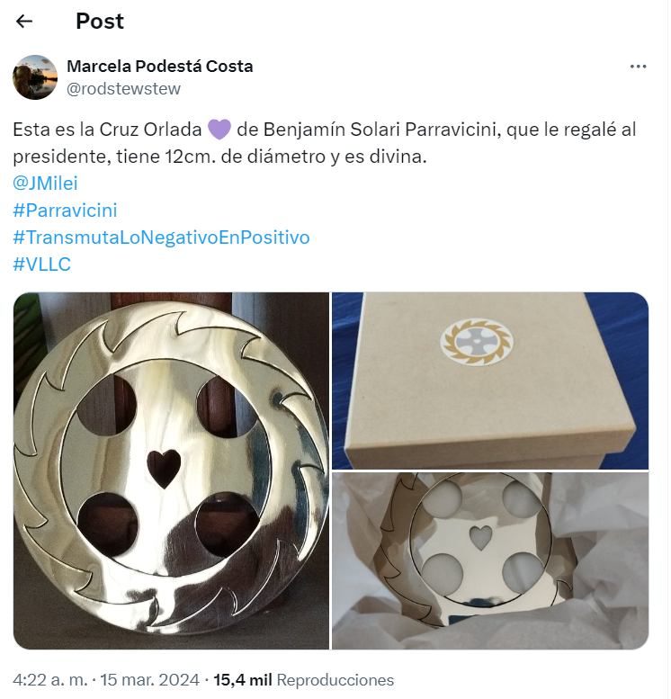 20240316 Publicación de Marcela Podestá Costa, sobrina nieta de Benjamín Solari Parravicini