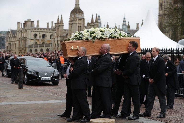 funeral stephen hawking afp 20180402