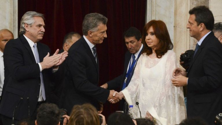 Mauricio Macri y Cristina Fernández