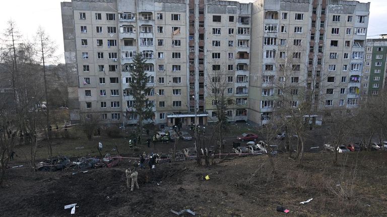 Ataque masivo de Rusia a Ucrania con drones y misiles.