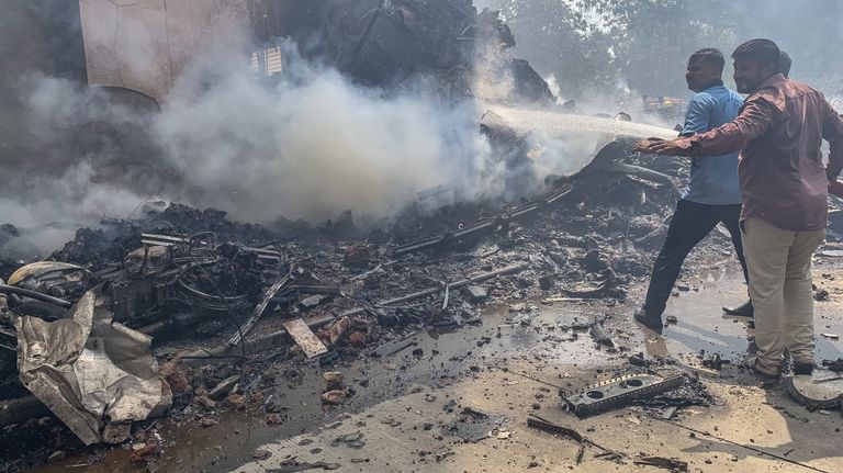 Accidente aéreo en India