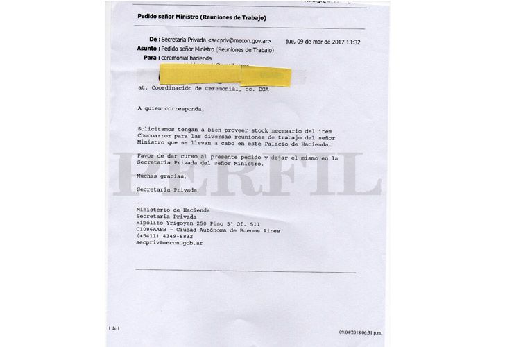Gastos Nicolás Dujovne 04282018