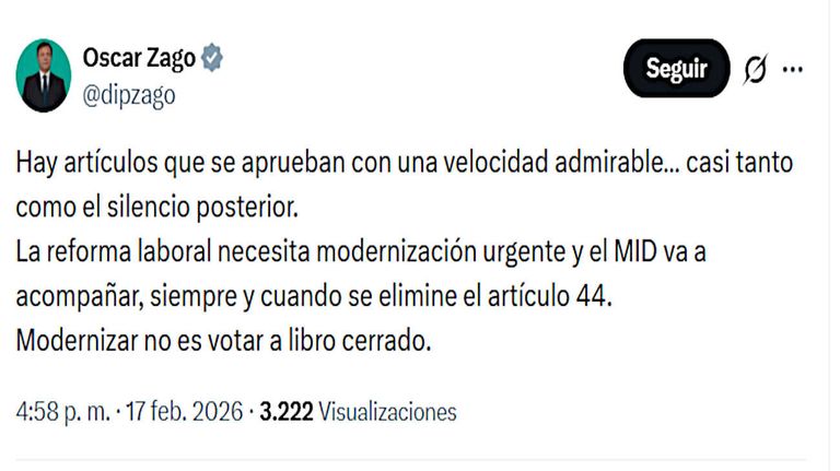 Capturas de X ley de tranbajo 20260217