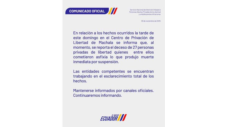 SNAI Ecuador X 20251110
