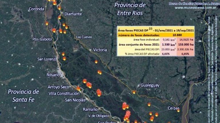 Incendios en Argentina