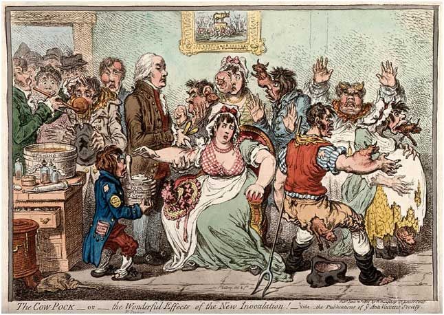 The Cow-Pock, de James Gillray