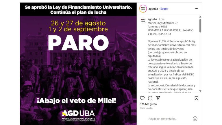 Martes 26 y Miércoles 27 Paremos a Milei 20250826