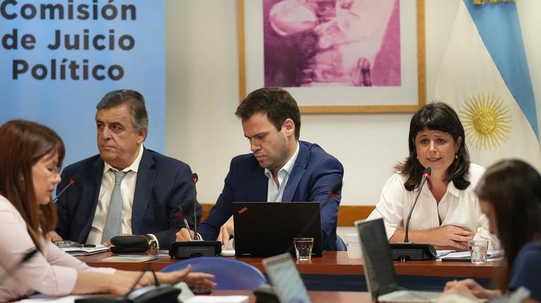 Reunión de la comisión de Juicio Político de la Cámara de Diputados