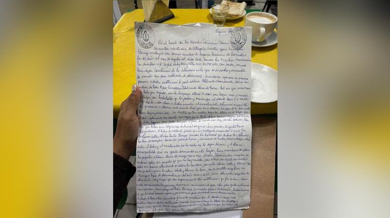 La denuncia manuscrita de Nancy Godoy sobre el abandono de la escuela rural