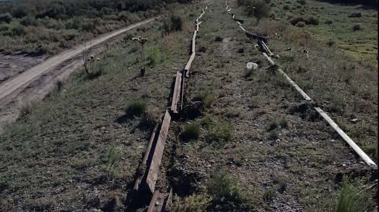 Se robaron parte de la infraestructura en el ramal Bahia Blanca Patagones 20230207