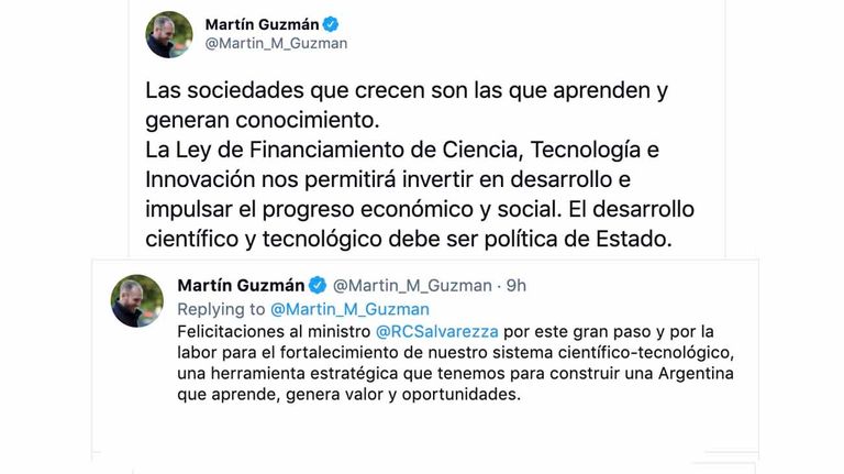 tuit martin guzman ciencia
