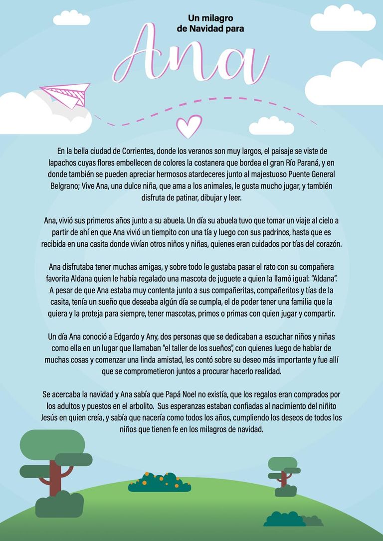 A través de un cuento de Navidad le dijeron a una niña que será parte de una Familia
