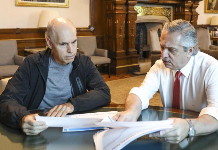 Alberto Fernández y Horacio Rodríguez Larreta