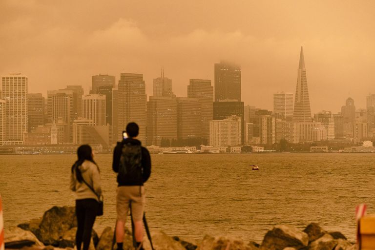 California Awakens To Smoky Skies From Raging Fires