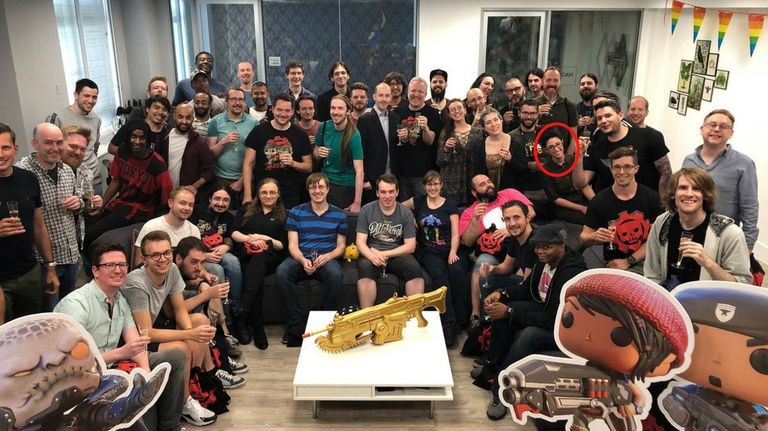 Sofía Gariazzo junto al equipo de Gears POP