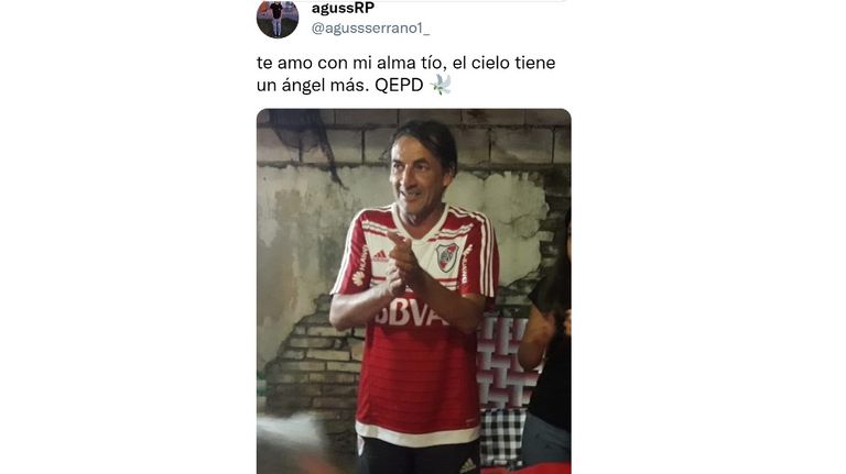 La despedida del sobrino al hincha de River
