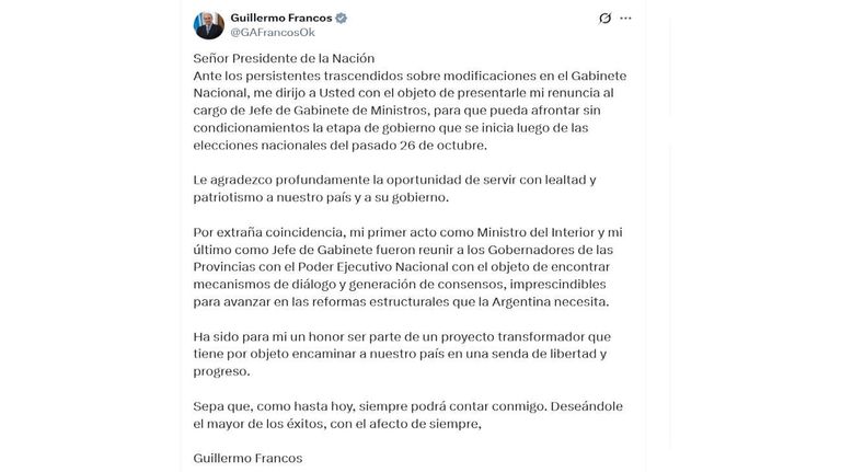 Guillermo Francos 2025