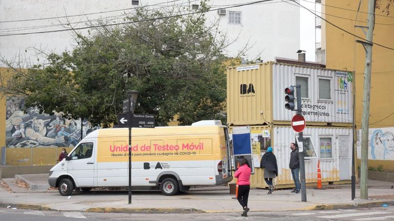Unidades móviles de testeos en barrios populares. 20210630