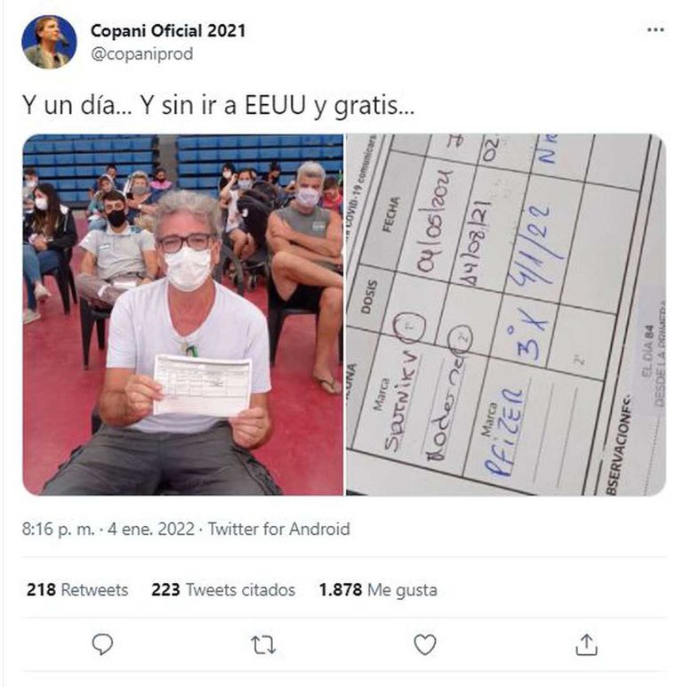 El cantautor así lo compartió por su cuenta de Twitter.