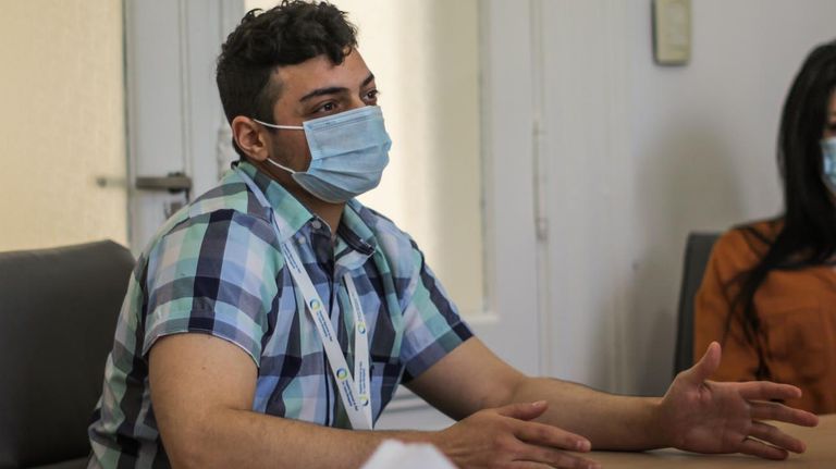 David Gael Nelson, integrante del Cupo Trans en el Hospital Laura Bonaparte
