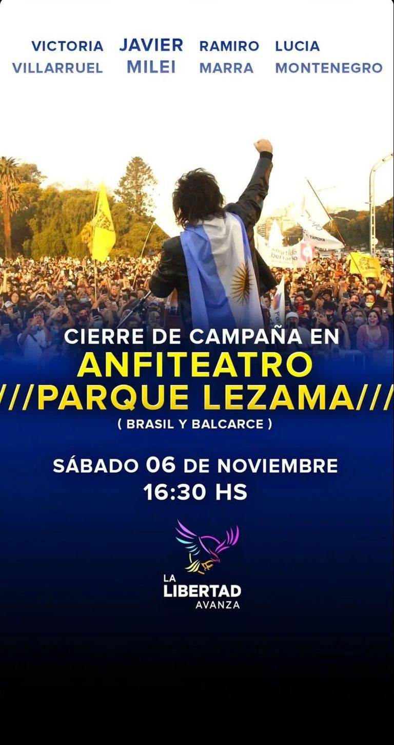 Milei cierre de campaña