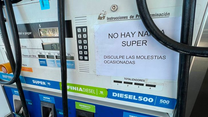 no hay naftas super cordoba ypf