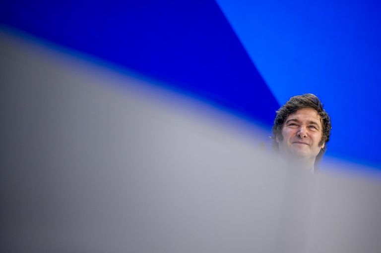 Javier Milei en Davos 20240117