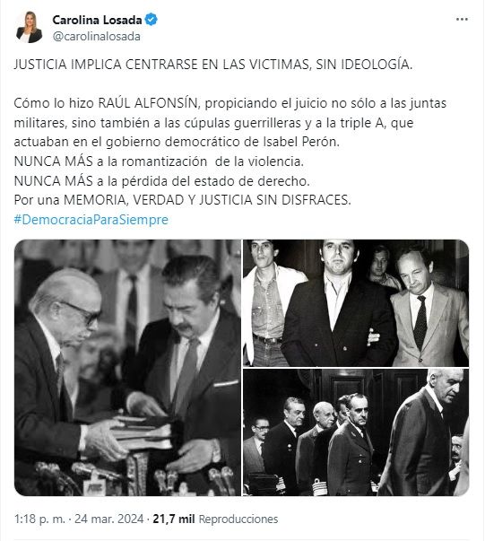 Repudio al video de Casa Rosada 20240324