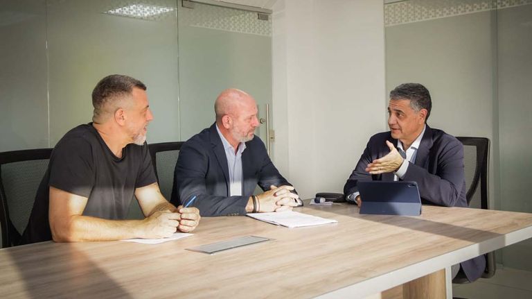 Jorge Macri, Waldo Wolff y Diego Kravetz 20231125