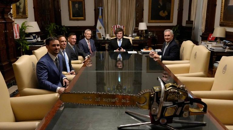 Reunión de Javier Milei con el empresario Peter Thiel