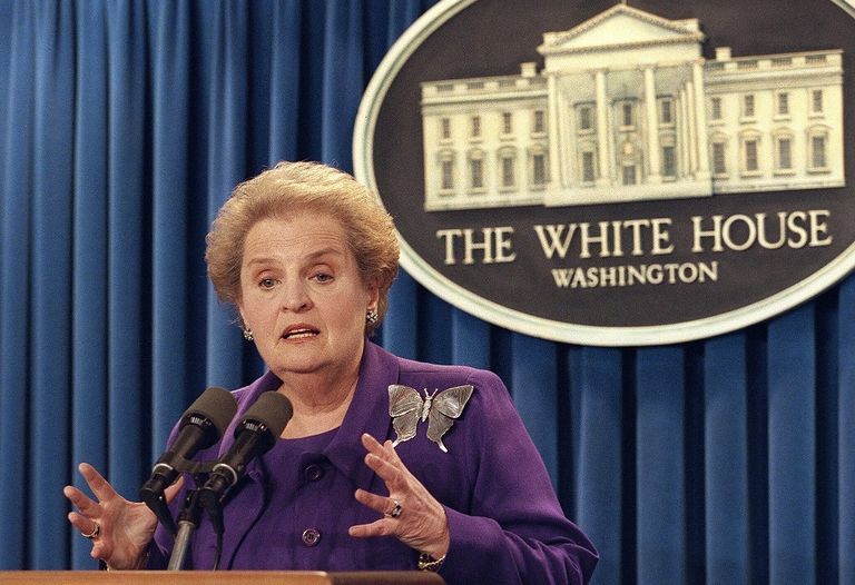Madeleine Albright.