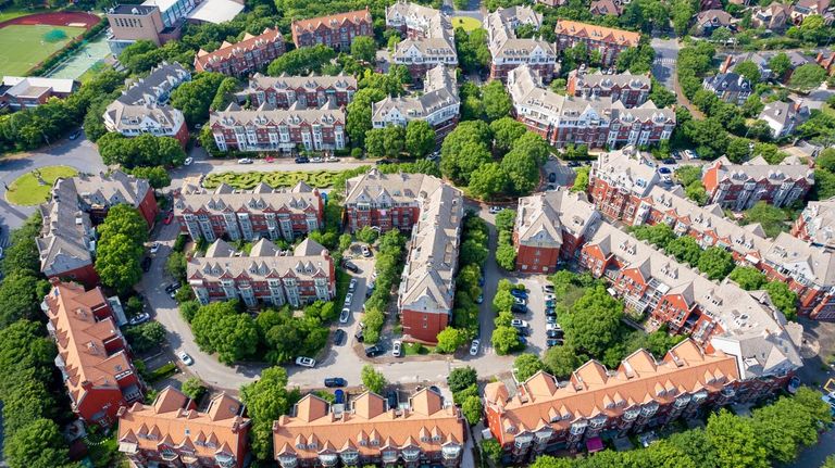 Thames Town, distrito de Songjiang, Shanghai, China
