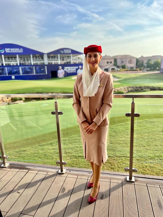 María es tripulante de Emirates