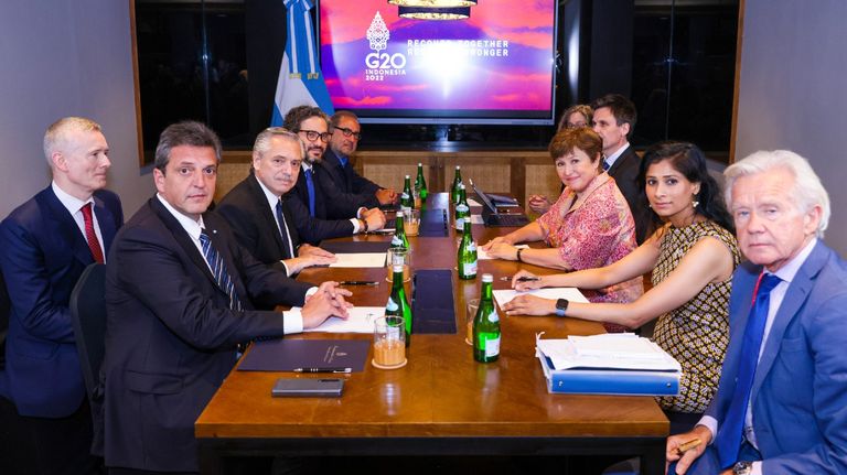 Alberto Fernández con Kristalina Georgieva