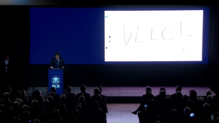 Javier Milei en el Council of the Americas