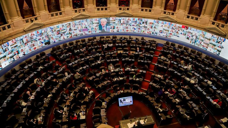 sesión en la Cámara de Diputados 20201021