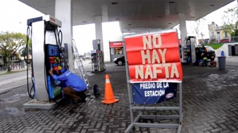 falta de combustible