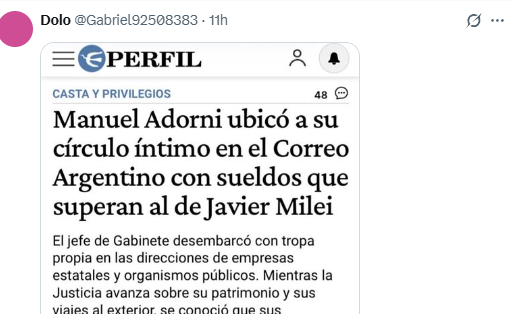 Algunas de las respuestas de X al