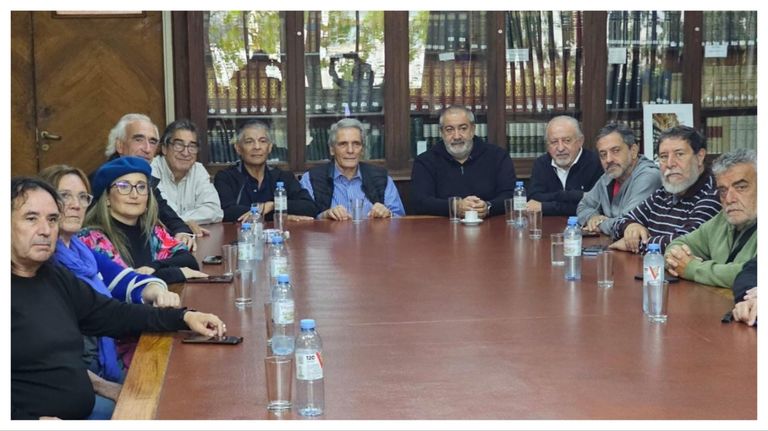 Reunión de la CGT y CTA previo al Paro General del 10 de abril