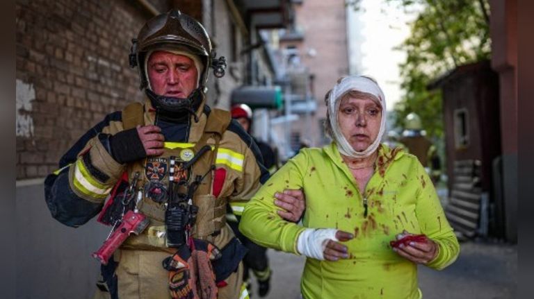 Bombardeo ruso en Ucrania