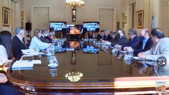 Alberto Fernández con los gobernadores 20211027